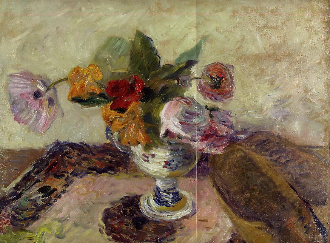 Vase of flowers 1886